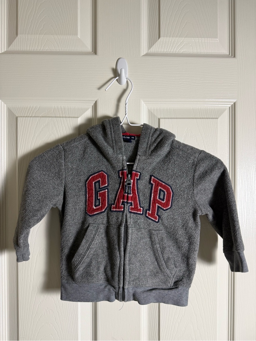 GAP Kids' Gray Hoodie with Red Logo
